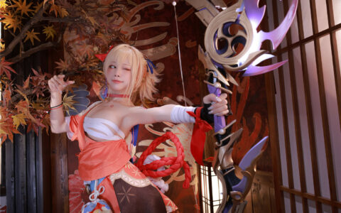 [Cosplay][8K]水淼Aqua NO.107 长野原宵宫 Genshin Imapct Naganohara Yoimiya