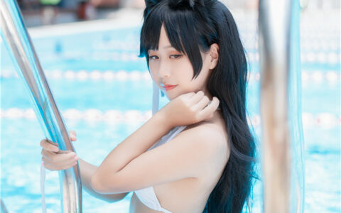 [Cosplay][8K]萌芽儿o0 NO.07 爱宕泳装 Azur Lane IJN Atago Swim suit