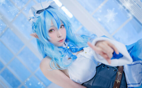 [Cosplay][8K]ElyEE子 NO.89 Yukihana Lamy 雪花ラミィ ゆきはな らみぃ
