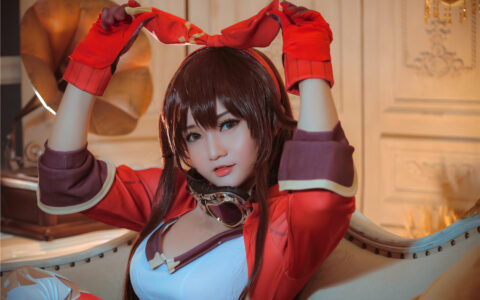 [Cosplay][8K]Potato Godzilla NO.53 Amber (Genshin Impact)