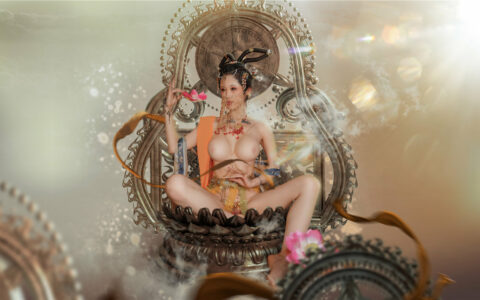 [Cosplay][8K]鈦合金TiTi – 畫中仙 Picture of a Nymph [NSFW]