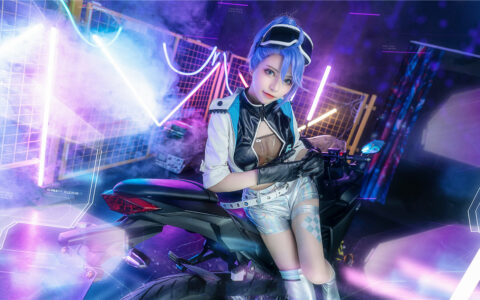 [Cosplay][8K]六二二同学 NO.06 机车少女 THE ROLLING GIRLS