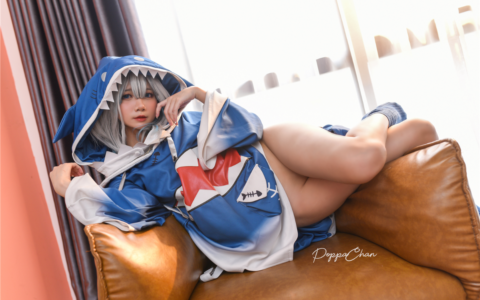 [Cosplay][8K]PoppaChan – Gawr Gura 噶呜·古拉