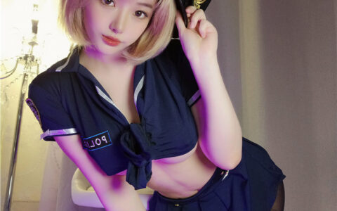 [Cosplay][8K]雯妹不讲道理 NO.63 三月大礼包-小女警 March Gift Female Officer