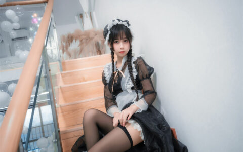 [Cosplay][8K]萌芽儿o0 NO.13 -透明女仆 Lace Maid