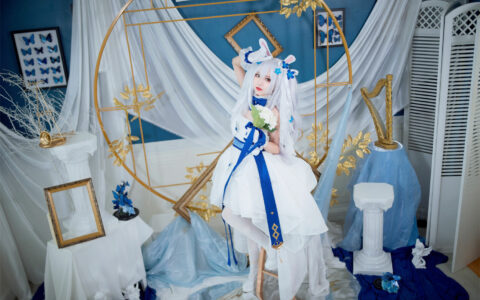 [Cosplay][8K]花柒Hana - NO.14 拉菲花嫁 Azur Lane Laffey