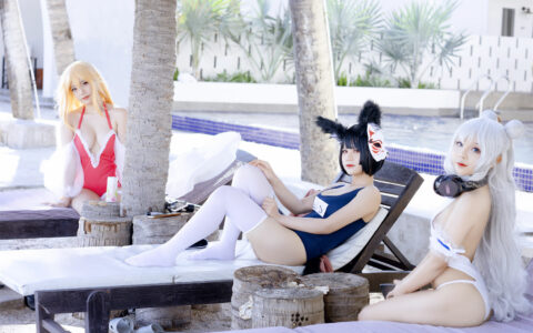 [Cosplay][8K]Sayo Momo NO.03 Azur Lane Le Malin bikini