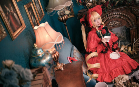 [Cosplay]花柒Hana NO.18 蔷薇少女真红 Rozen Maiden しんく