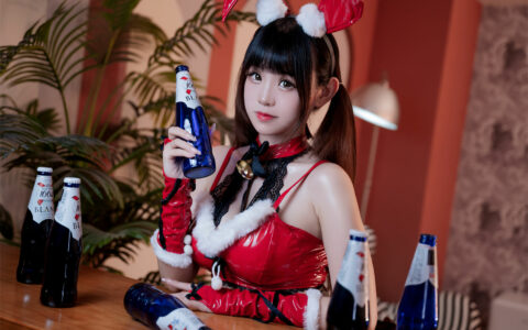 miko酱 NO.15 圣诞兔兔 Christmas Bunny