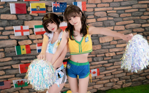 爆机少女喵小吉 Nekokoyoshi&金鱼[花音栗子] – 足球宝贝 Football Babe [NSFW]