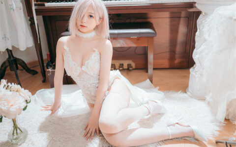 花铃 NO.15 玛修婚纱 FGO Mash Kyrielight Wedding Dress