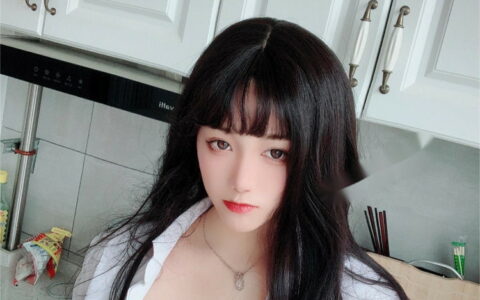 推特網紅[小青茗]三月極品新作 – 露脸定制白色衬衫 White Shirt [NSFW]