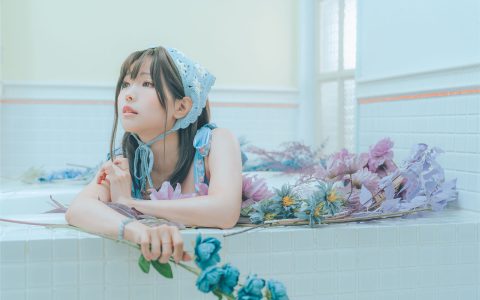 ElyEE子 NO.122 2023.august D-復古水藍花 Vintage Aqua Blossom