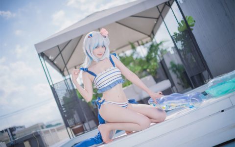 ElyEE子 NO.126 Gawr Gura Swimsuit 噶呜·古拉