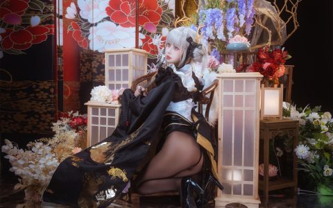 萌芽儿o0 – 白兔和服 Rabbit Kimono [18P-285MB]
