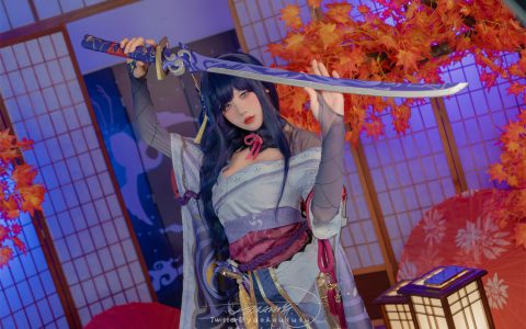 咬人小小兔(咬一口兔娘) - 3月作品 原神雷电将军 Genshin Impact Raiden Shogun[76P-1V-1.54GB]