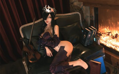 杏仁曲奇 – 黑兽 精灵女王 ELF Queen [60P-509MB]