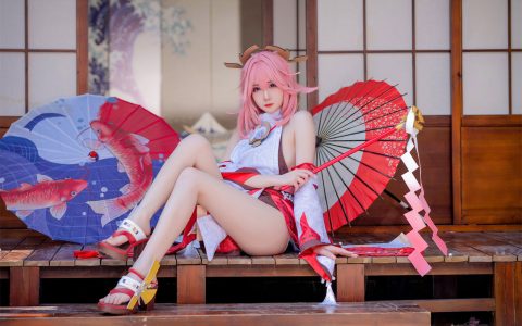 焖焖碳 - 八重神子 Genshin Impact Yae Miko[15P／126MB]
