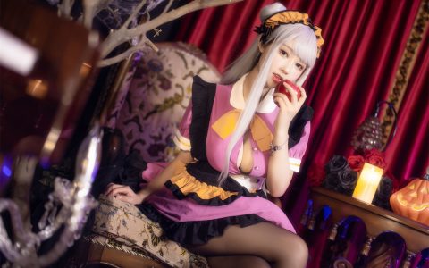 羽生三未 - 万圣黑丝女仆 Halloween Black Stocking Maid[37P／1.56GB]