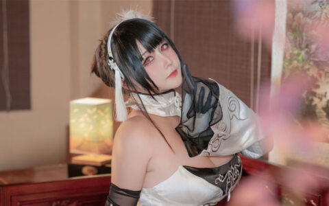 KANEKO_咔喵 - 碧蓝航线 镇海 白旗袍 Chen hai white qi pao[30P+2V／655MB]
