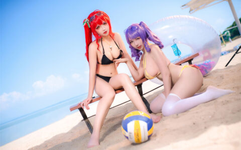 隼隼子 & 刺青Poi – 沙滩排球 beach volleyball[40P／675MB]