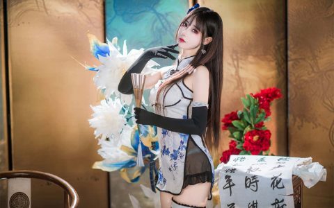 羽生三未 - 艳娘幻梦谭 瓶儿 青花瓷旗袍 [25P／294.7MB]
