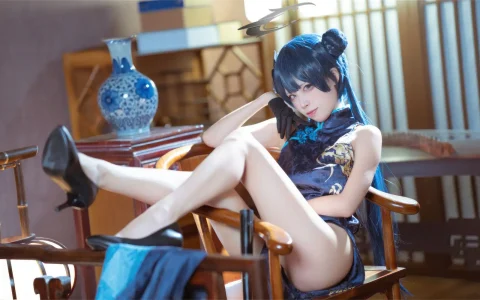 三無人型 – 蔚蓝档案 龙华妃咲 旗袍 Ryūge Kisaki Qi Pao[42P／428MB]