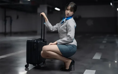 轩萧学姐 - 空姐车库 Parking lot Stewardess[28P+1V／1.78GB]