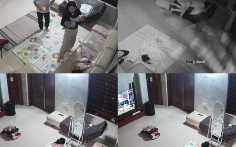 黑客破解家庭网络摄像头 – 刚生完二胎的少妇练瑜伽孩子入睡后和老公沙发激情啪啪[MP4-1V-308MB]
