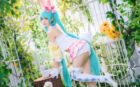 焖焖碳 - 初音未来 复活节 兔子 Miku Easter Bunny [22P／161MB]