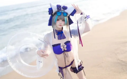 九柒喵 - 碧蓝航线 柴郡泳装 Cheshire